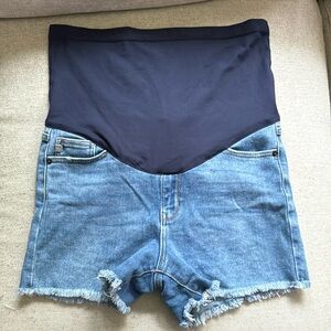 Pink Blush Maternity Shorts